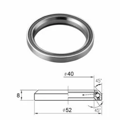 JOFRAB Styrlager 1 1/5 40x52x8mm 45/45 Grader