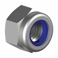 RADSPORT Mutter M6 Rostfri Nylonlåsning